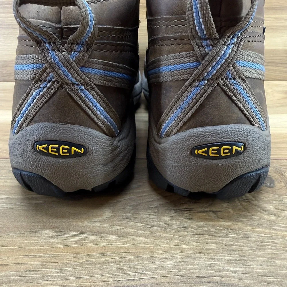 KEEN Targhee II Dry Mid Boots Womens 8 Brown Leather Waterproof Hiking Outdoor